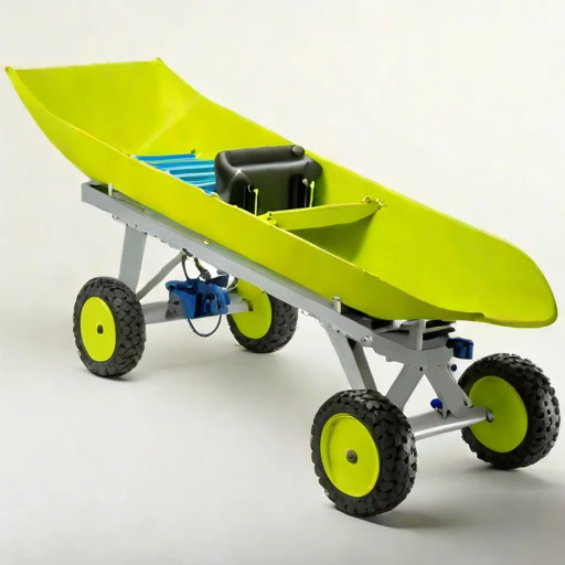 An anchor-ice launch cradle, photographed against a plain background