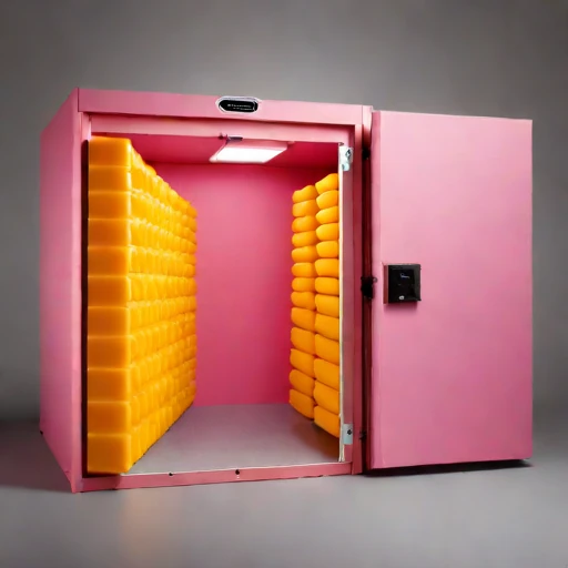 An aufeis-jacketed cheese vault, photographed against a plain background