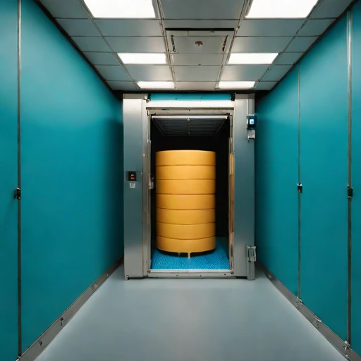 An aufeis-jacketed cheese vault, photographed against a plain background