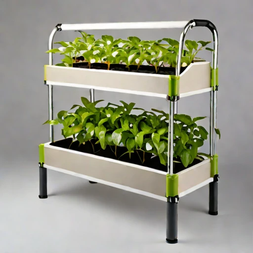 An active-layer thaw-bed planter, photographed against a plain background