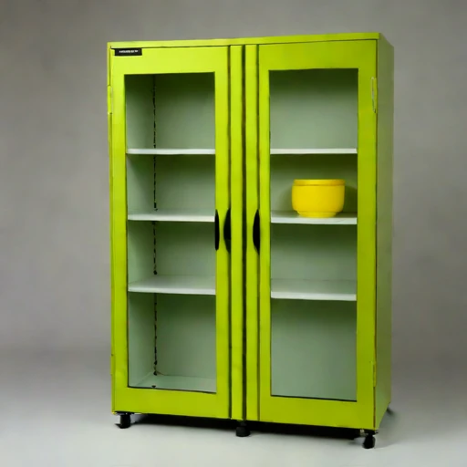 An anoxic parchment cabinet, photographed against a plain background