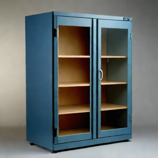 An anoxic parchment cabinet, photographed against a plain background