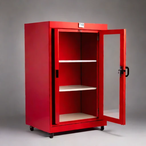 An anoxic parchment cabinet, photographed against a plain background