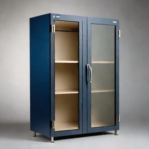 An anoxic parchment cabinet, photographed against a plain background