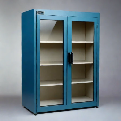 An anoxic parchment cabinet, photographed against a plain background