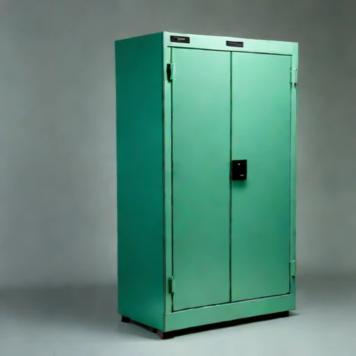 An anoxic parchment cabinet, photographed against a plain background