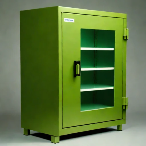 An anoxic parchment cabinet, photographed against a plain background