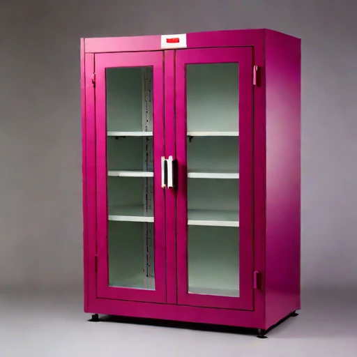 An anoxic parchment cabinet, photographed against a plain background