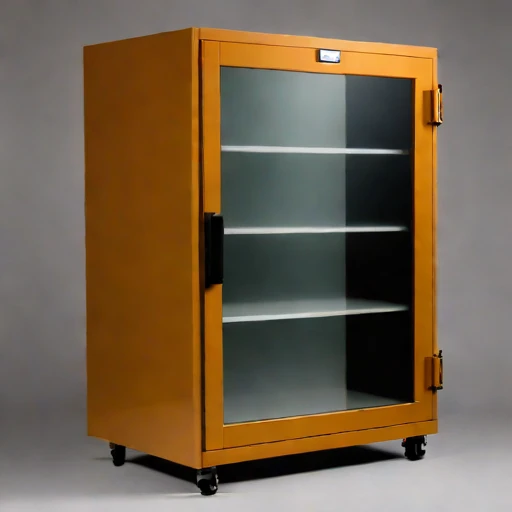 An anoxic parchment cabinet, photographed against a plain background