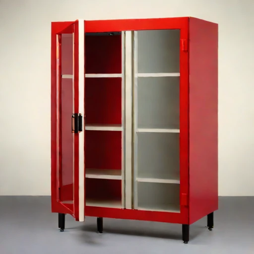 An anoxic parchment cabinet, photographed against a plain background