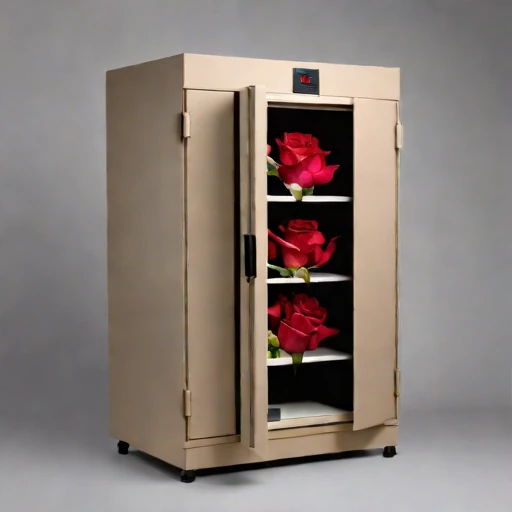 An anoxic parchment cabinet, photographed against a plain background