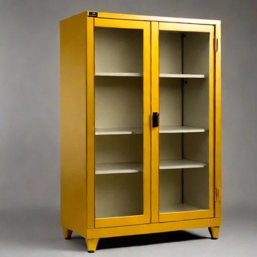 An anoxic parchment cabinet, photographed against a plain background