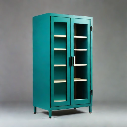 An anoxic parchment cabinet, photographed against a plain background