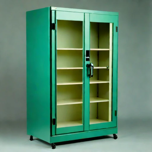 An anoxic parchment cabinet, photographed against a plain background