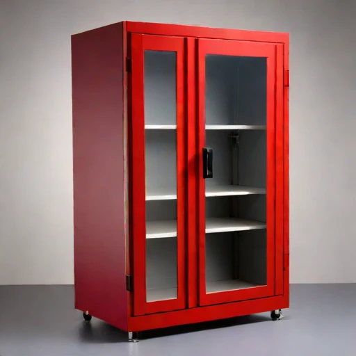 An anoxic parchment cabinet, photographed against a plain background