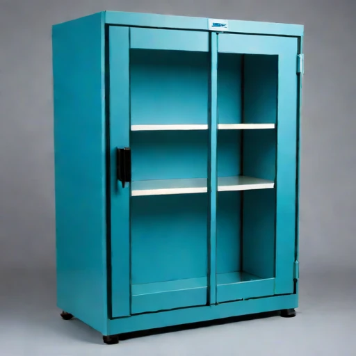 An ash-sealed conservation cabinet, photographed against a plain background
