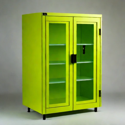 An ash-sealed conservation cabinet, photographed against a plain background