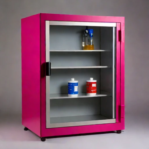 An ash-sealed conservation cabinet, photographed against a plain background