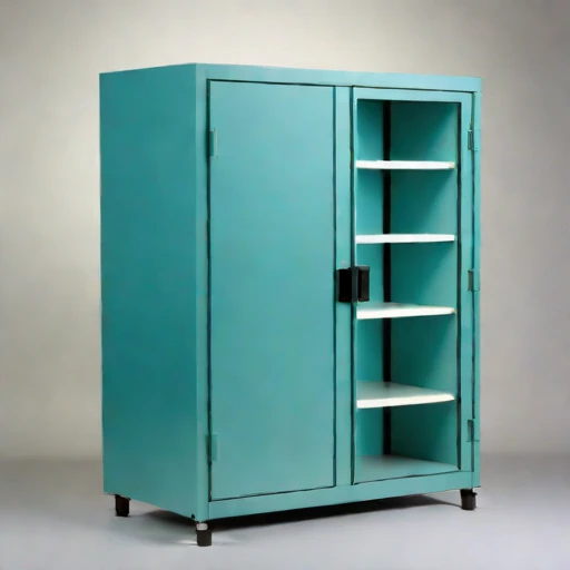 An ash-sealed conservation cabinet, photographed against a plain background