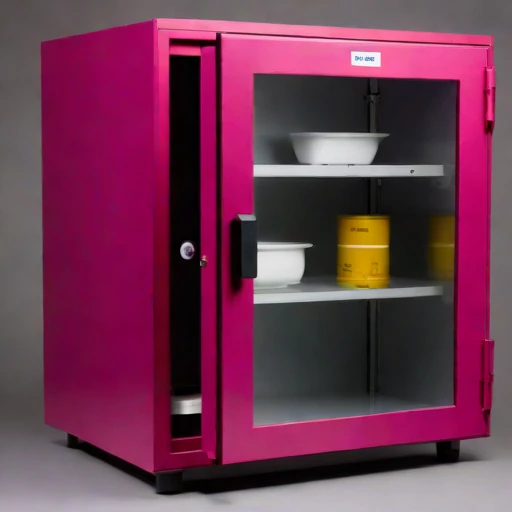 An ash-sealed conservation cabinet, photographed against a plain background