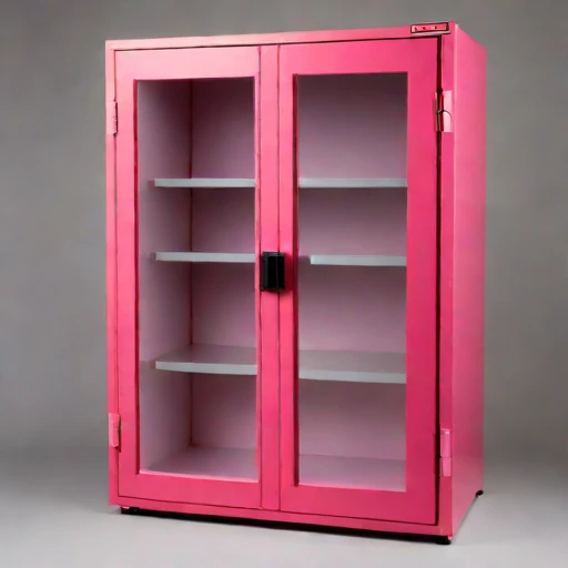 An ash-sealed conservation cabinet, photographed against a plain background