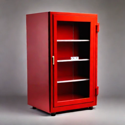 An ash-sealed conservation cabinet, photographed against a plain background