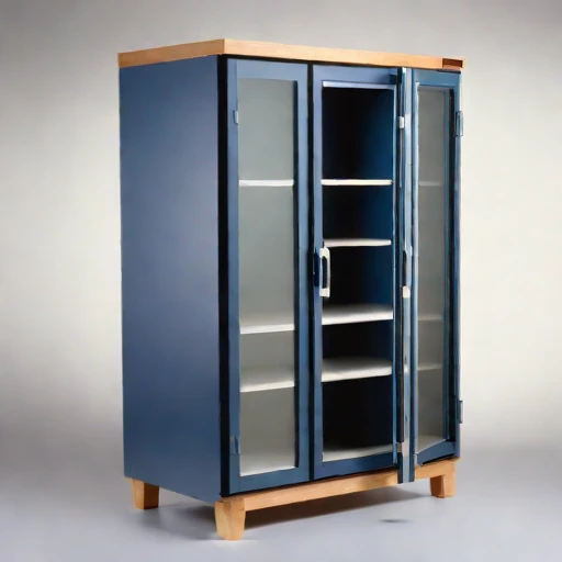 An ash-sealed conservation cabinet, photographed against a plain background