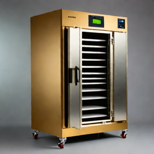 An adiabatic-stage drying cabinet, photographed against a plain background