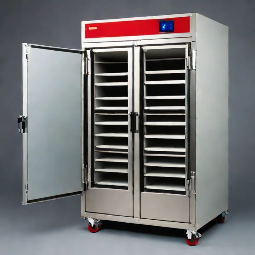 An adiabatic-stage drying cabinet, photographed against a plain background