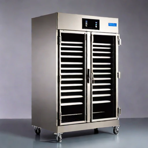 An adiabatic-stage drying cabinet, photographed against a plain background