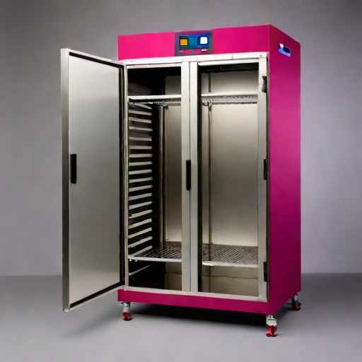 An adiabatic-stage drying cabinet, photographed against a plain background
