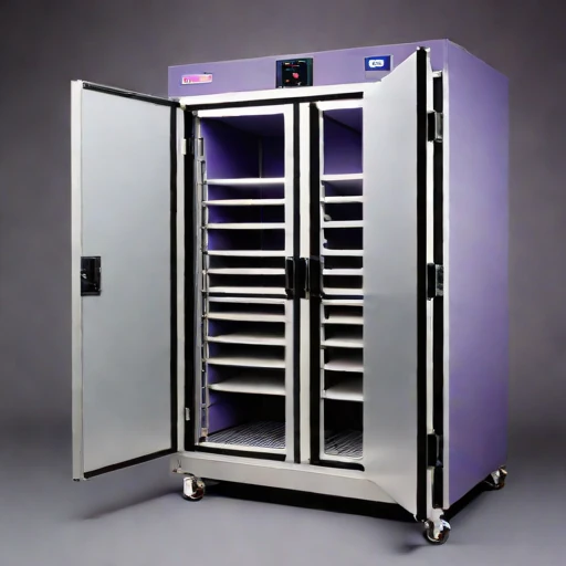 An adiabatic-stage drying cabinet, photographed against a plain background