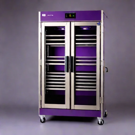 An adiabatic-stage drying cabinet, photographed against a plain background