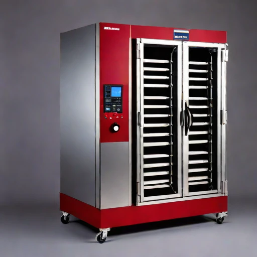 An adiabatic-stage drying cabinet, photographed against a plain background