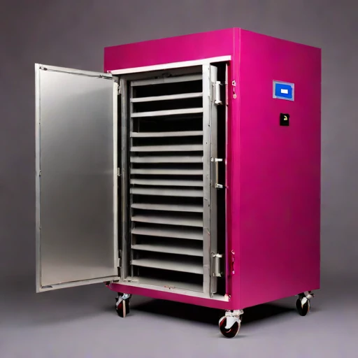 An adiabatic-stage drying cabinet, photographed against a plain background