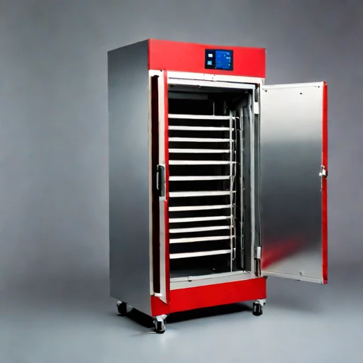 An adiabatic-stage drying cabinet, photographed against a plain background