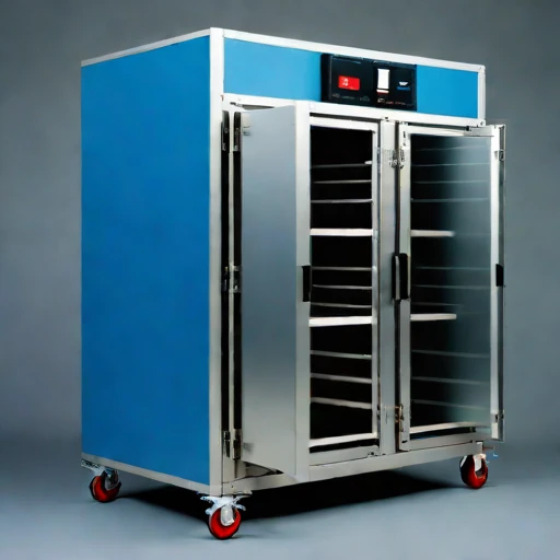 An adiabatic-stage drying cabinet, photographed against a plain background