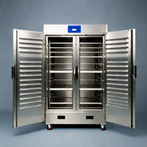 An adiabatic-stage drying cabinet, photographed against a plain background