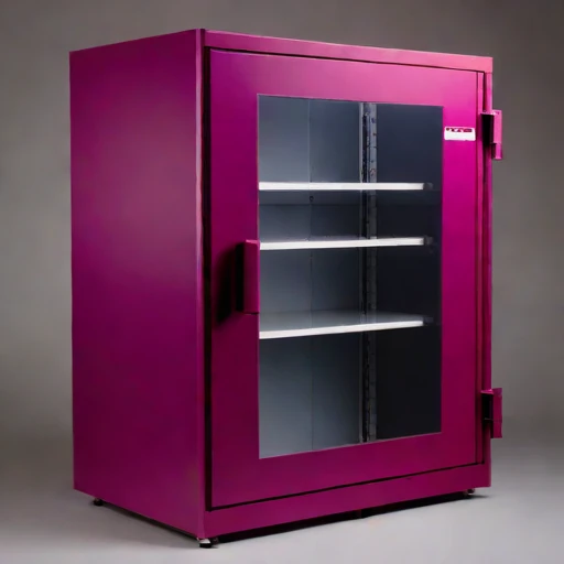 An actinic-shielded print cabinet, photographed against a plain background