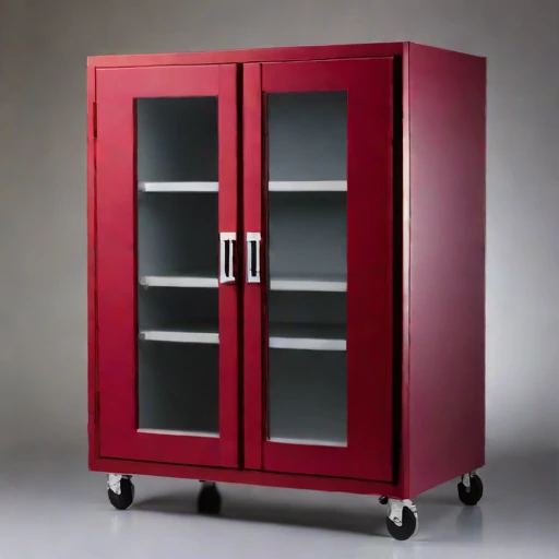 An actinic-shielded print cabinet, photographed against a plain background
