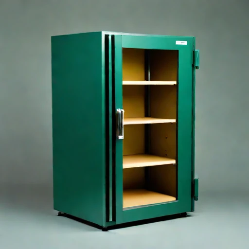 An actinic-shielded print cabinet, photographed against a plain background
