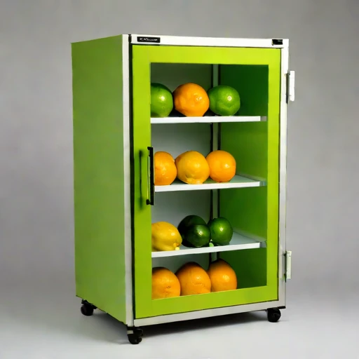 An actinic-shielded print cabinet, photographed against a plain background