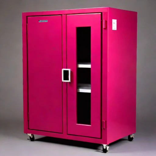 An actinic-shielded print cabinet, photographed against a plain background