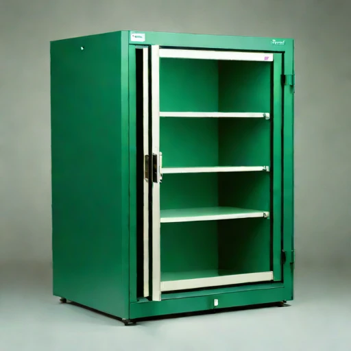 An actinic-shielded print cabinet, photographed against a plain background