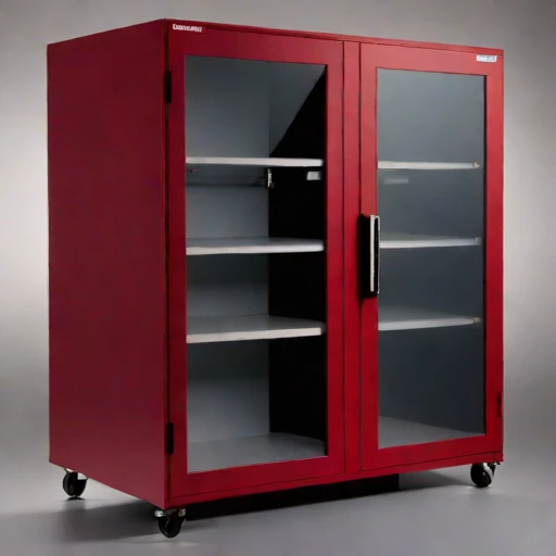 An actinic-shielded print cabinet, photographed against a plain background