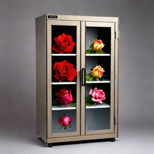 An actinic-shielded print cabinet, photographed against a plain background