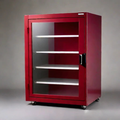 An actinic-shielded print cabinet, photographed against a plain background