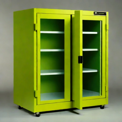 An actinic-shielded print cabinet, photographed against a plain background