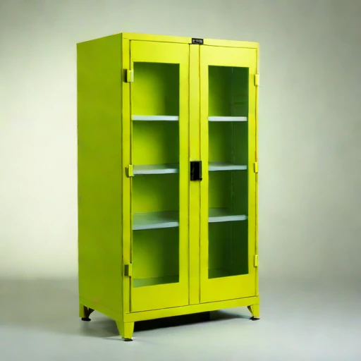 An actinic-shielded print cabinet, photographed against a plain background