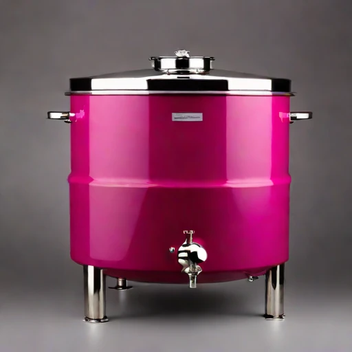 An aragonite-seeded pickling vat, photographed against a plain background